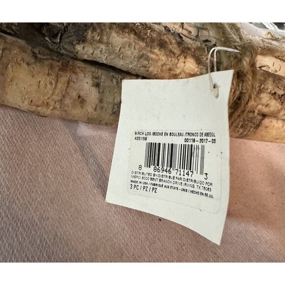 Birch Wood Log Bundle Holiday Set Of 3 (16 Inches) Ashland Floral Arranging - Picture 6 of 9
